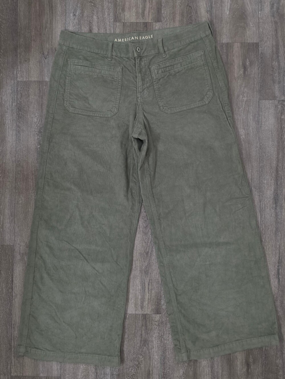 American Eagle Low Rise Baggy Wide Leg Corduroy Pants-Size 14